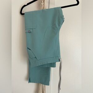 Figs jogger scrub pants: light blue